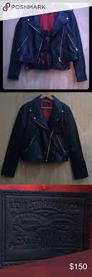Black Leather Biker Jacket Levi Sz M Black Leather Biker Jacket Leather Biker Jacket Jackets