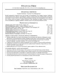 Collection Agent Resume Customer Service Resume Cover Letter For Resume Resume Objective Examples