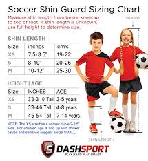 Dashsport Soccer Shin Guards Dual Strap Design Youth Sizes Best Kids Soccer Equipment With Adjustable Straps Great For Boys And Girls