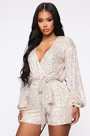 Black And Gold Sequin Romper Diva Shine Sequin Romper Silver Sequin Rompers Sequin Romper Outfit Rompers