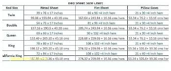 Bed Sheet Sizes Marlew Info