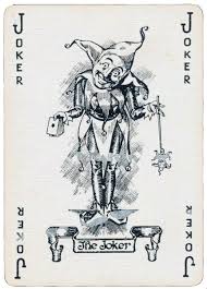 The joker in a deck of cards, usually appearing like a court jester. Art Of Cartomancy The Joker