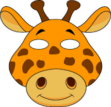 Colorful Mold Animal Masks Animal Masks For Kids Animal Masks Giraffe Colors