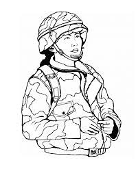 A soldier in combat helmet veterans day coloring page veterans. Free Printable Army Coloring Pages For Kids