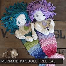 Free rag doll ragdoll amigurumi crochet patterns coffee strawberry kettlebell easter egg raindrop chocolate chip cookie. Join This Free Cal And Make A Snuggly Mermaid Ragdoll