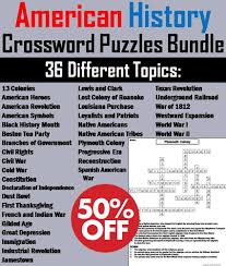 Crossword puzzles can be fun, challenging and educational. American History Crossword Puzzles Teaching Resources