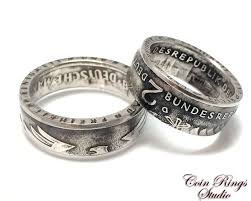 Wedding Set Ring German 2 Mark And 5 Mark Rings From Coins Etsy Wedding Ring Sets Rings For Men Rings