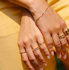 Stackable rings help highlight some of your favourite rings. Gold Stackable Ring In Yellow Rose Or White Gold
