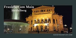 We use cookies to improve your browsing experience on our site, show personalized content and targeted ads, analyze site traffic. Frankfurt Am Main Heidelberg Budget Bucket List