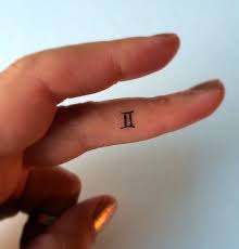 Gemini Temporary Tattoo Tiny Fake Tattoos Finger Tattoos Zodiac Sign Finger Tattoos Mini Tattoos Gemini Tattoo