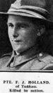 Frederick John Holland (1891-1918)