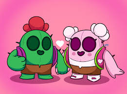 Welcome to the spike gang! Cactus Love Brawl Stars By Lazuli177 Brawl Stars Star Art