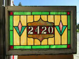 Arch topped stained glass window. Antique Stained Glass Transom Window 30 X 20 Address 2420 Salvage Ebay