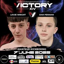 AMATEUR KICKBOXING CLASH 🚨 Louie Wright 🆚 Dan Penman! 🥊🇹🇭 Who wins?  Tell us in the comments👇 VICTORY PROMOTIONS Proudly Sponsored By  @the.mentalshift