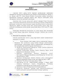 Contoh laporan proyek konstruksi baik laporan harian,mingguan,bulanan dan akhir proyek. Isi Laporan Akhir