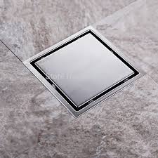 Tile Insert Square Floor Waste Grates Bathroom Shower Drain 150 X 150mm 304 Stainless Steel T6235 Shower Drain Shower Drain Covers Small Bathroom Makeover