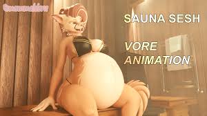 A Sweat Soaked Swallow [Sauna Vore Animation] Public