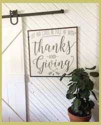 Wood Signs Thanksgiving Wall Decor Wood Art Thanks And Giving Framed Wood Sign Thanks In 2020 Thanksgiving Signs Wood Frame Sign Wall Decor Quotes