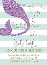 Mermaid Baby Shower Invitation With Matching Diaper Raffle Etsy Mermaid Baby Shower Invitations Trendy Baby Shower Invitations Mermaid Baby Showers
