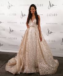 Lazaro Wedding Gown Style 3662 Cinderella Wedding Dress Glitter Wedding Dress Lazaro Wedding Dress Ball Gowns Wedding