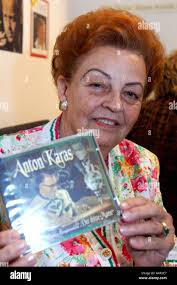 THIRD MAN BOOK LAUNCH VIENNA DAUGHTER OF ANTON KARAS WHO S FAMOUS MUSIC WAS  USED IN THE FILM Stock Photo