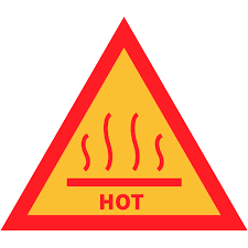 The key symbol indicates that the key lock is set. Hot Sign Warning Icon 3d Maker Vol 1