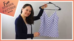 Open the pdf in adobe, select the layer thumbnail on the left hand menu and then select the size(s) to print. Bailen Cami Top Free Sewing Pattern Review Ep 2 Youtube