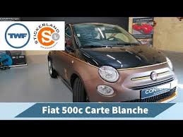 Carwrap Fiat 500c Carte Blanche Content Autogroep Youtube Fiat 500