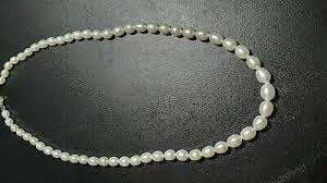18 Graduated Oval Pearl Necklace 4mm 7mm Necklace Pendant Necklace Pendants
