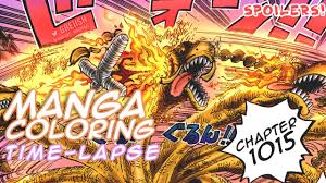 Coloring Time-Lapse: One Piece Manga Ch 1015 - Sanji! *Spoilers* TCB Scans  Feature! - YouTube