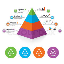 Pyramid Chart Template Pet Ld Pe And Stock Vector