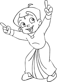 You can also practice drawing and coloring your favorite cartoon character using cartoon drawing and coloring items given below. Chota Bheem Coloring Pages Learny Kids