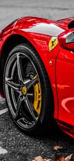 Red Supercar Ferrari Wheel Wallpaper Ferrari Wallpaper 4k Iphone X 1125x2436 Wallpaper Teahub Io