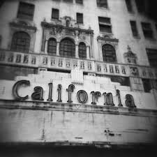 Black And White Photography Prints California Theatre 8x8 Fine Art Photograph Vintage California Fine Art Photo Prints San Diego Travel