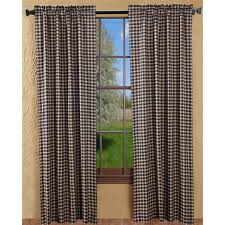 Shop our primitive curtain selection to find everything from country plaid curtains to tobacco cloth curtains. Primitive Curtains Bingham Star Plaid Drape Panels 84