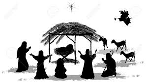 Black Silhouette Nativity Scene And Shepherds Royalty Free Cliparts Vectors And Stock Illustration Image 23120218 The holy family, the angels, the magi, the ox and the donkey, and an assortment of shepherds, villagers, servants and others. black silhouette nativity scene and shepherds
