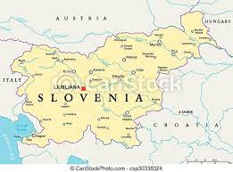 U ontvangt een certificaat van. Slovenie Politiek Kaart Kaart Scaling Illustration Nationale Hoofdstad Politiek Labeling Rivieren Lakes Canstock
