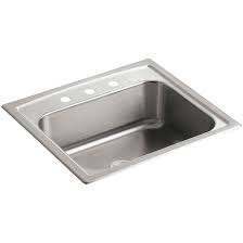 Check spelling or type a new query. K 3348 3 Na Kohler Toccata 25 L X 22 W X 7 11 16 Top Mount Single Bowl Kitchen Sink With 3 Faucet Holes Wayfair