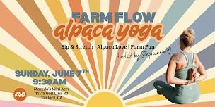 Alpaca Yoga - Sip & Stretch
