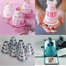 3 Sizes Mini 3 Tier Wedding Cake Tins Pudding Pan Baking Muffin Bakeware Moulds Aac Mini Wedding Cakes Wedding Cake Pans Rhubarb Cake
