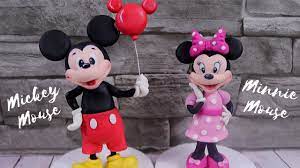Mouse mickey heute bestellen, versandkostenfrei. Mickey Mouse And Minnie Mouse Cake Topper Tutorial Youtube