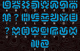 Take this sheikah font from the legend of zelda breath of the wild. The Legend Of Zelda Breath Of The Wild Ancient Sheikah Alphabet Legend Of Zelda Memes Legend Of Zelda Tattoos Legend Of Zelda