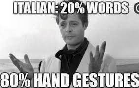 Italian Language 20 Percent Words 80 Percent Hand Gestures Italian Joke Italian Humor Italian Memes