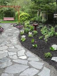 12 Pretty Common Natural Stone Gravel And Metal Could Use Decorative Grass Between Stones As Well Outdoor Landscaping Landscape Design Urban Garden