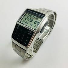 Casio databank is a series of digital watches manufactured by casio. Men S Casio Databank Calculator Watch Dbc 32d 1a Dbc32d 1a 4971850846659 Casio Watch Dbc32d1a Silver Band Fash Direct