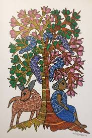 44 Trendy Painting Canvas Animals Illustrations In 2020 Gond Painting Indian Folk Art