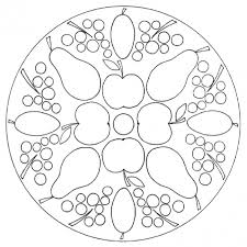 Fall Fruits Mandala 2 Pour La Maternelle La Maternelle Et L Ecole Primaire Ogrenme Dessin Origami Coloriage A Colorier Coloriage