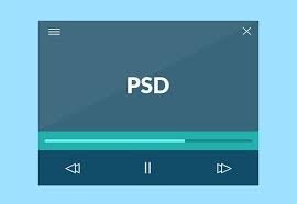 Flat Minimal Video Player Freebiesbug Free Psd Design Video Player Psd Freebies