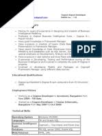 cognos 3+ exp resume prem business
