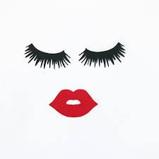 Bachelorette Party Red Lipstick Bachelor Party Eyelashes Etsy Red Lipsticks Unicorn Wallpaper Pastel Bachelorette Favors